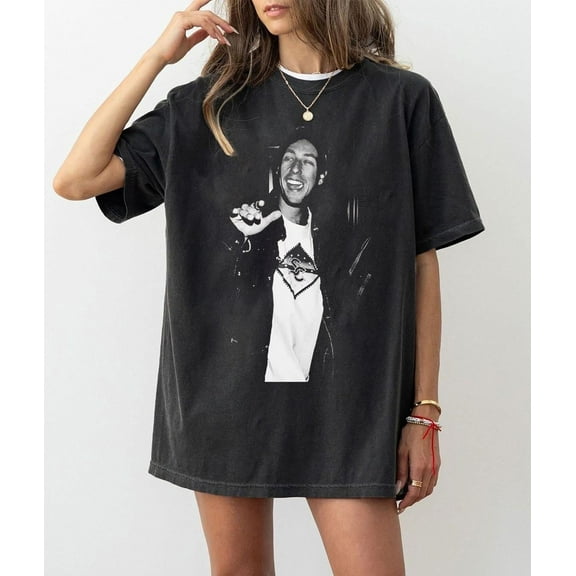 Adam Sandler TShirt Funny Comedy Tee Vintage Movie Actor Retro Shirt Top,Black Color,Size XL