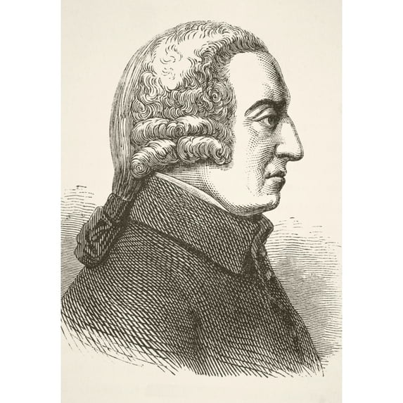 Adam Smith 1723 - 1790. Scottish Social Philosopher And Economist. From The