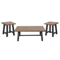 thumbnail image 1 of Alaterre Furniture Adam 3-Piece Solid Wood Living Room Table Set with 42 in. Coffee Table, 1 of 9