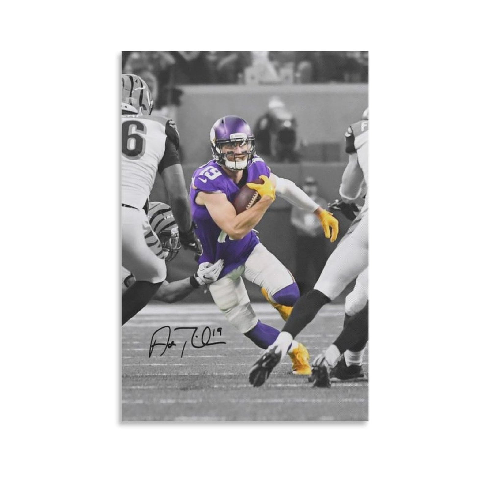 Adam Thielen Canvas Poster Artworks Canvas Poster Room Aesthetic Wall ...