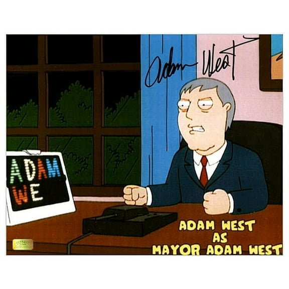 Adam West Autographed Family Guy Mayor Adam West 8x10 Photo