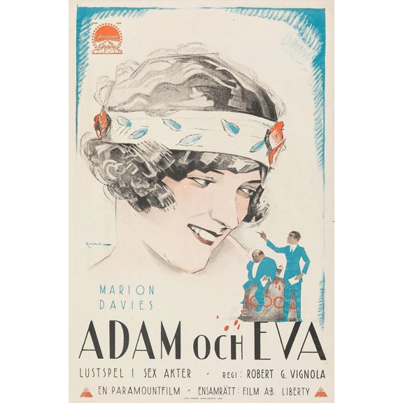 Adam and Eva (1923) Poster Print by Eric Rohman (18 x 24)