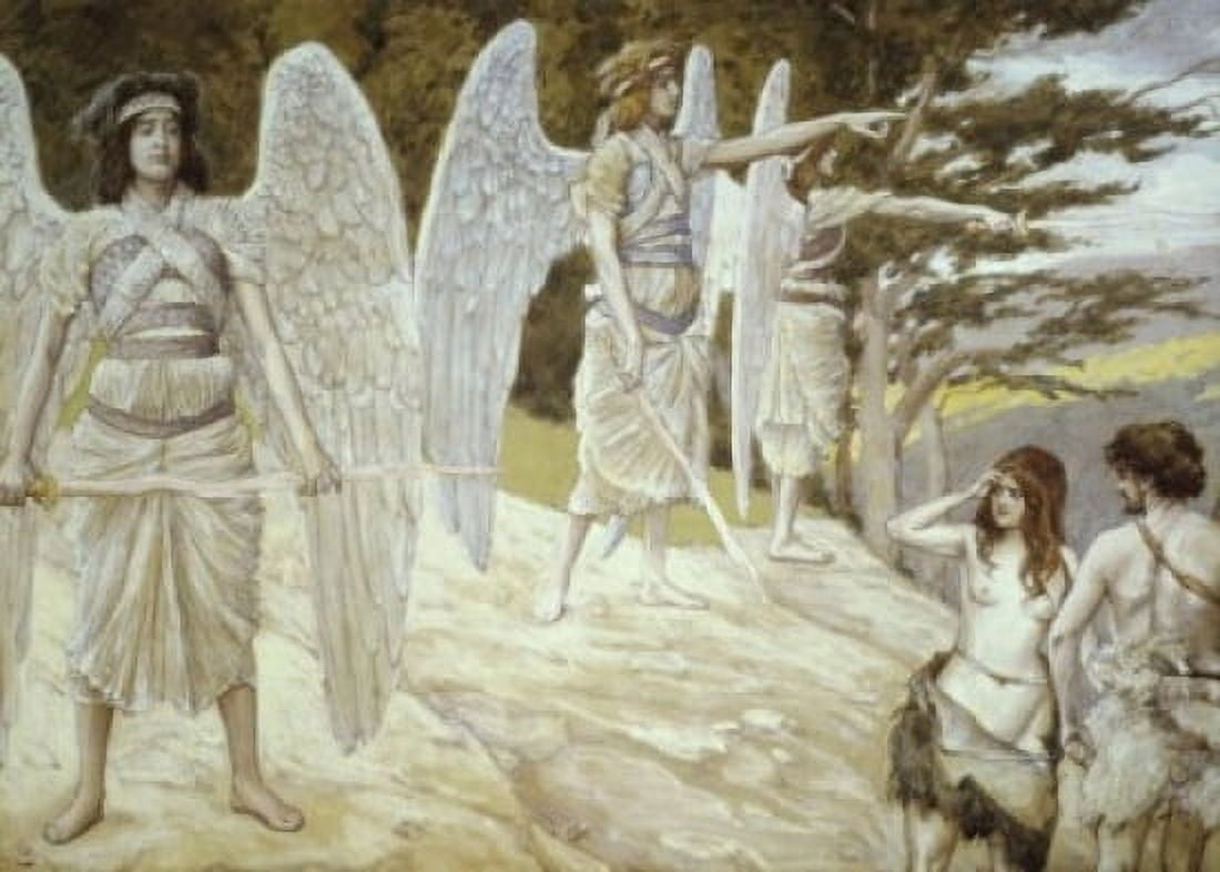 Adam and Eve Driven from Paradise James Tissot (1836-1902French) Jewish Museum New York Canvas Art - James Tissot (24 x 36)
