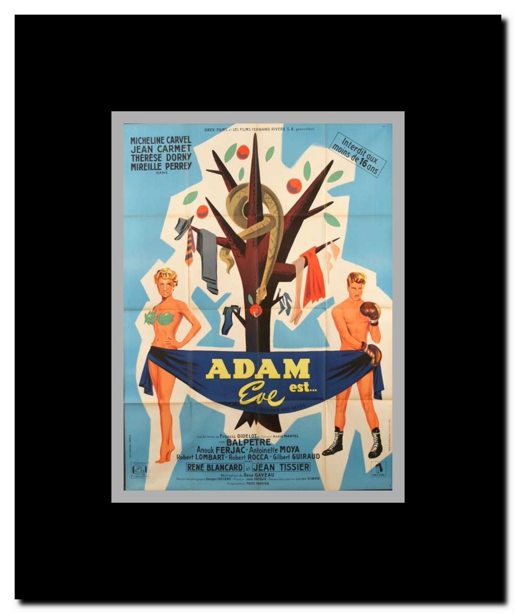 Adam est Eve Framed Movie Poster