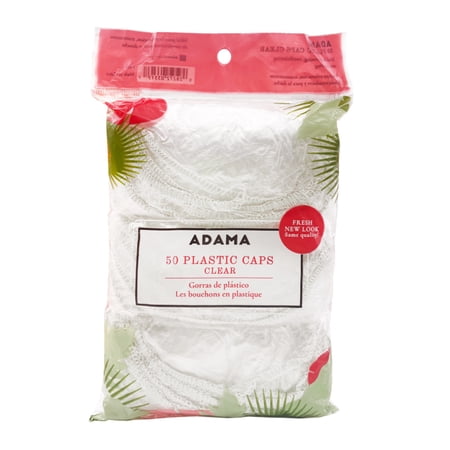 Adama Full Size Plastic Caps, 50 Count