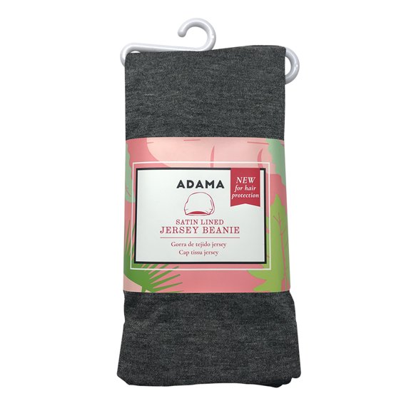Adama Satin Lined Jersey Beanie, Gray, Standard