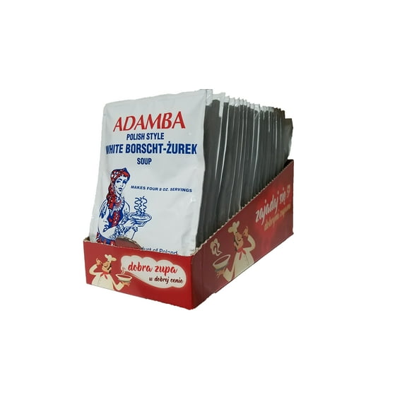 Adamba Polish Style White Borscht Zurek Soup Mix (Case of 24 Packets)