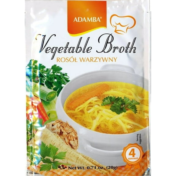 Adamba Vegetable Broth Mix Rosol Warzywny 20g Bag (3-Pack)