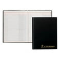 Adams® 2Column Account Book, 9 1/4" x 7", Black