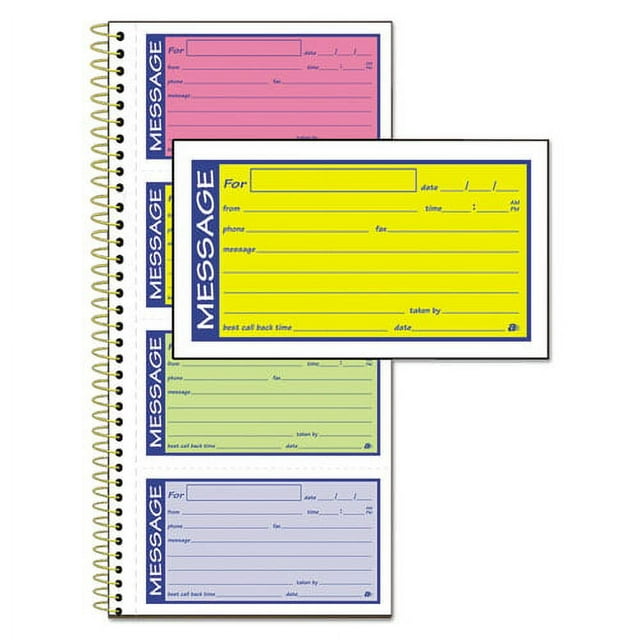 Adams 2Part Carbonless Phone Message Books (SC1153RB)