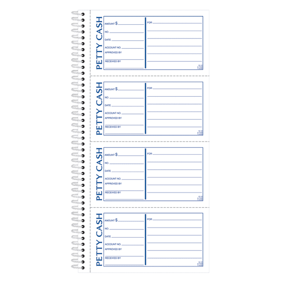 Adams® 2-Part Petty Cash Receipt Book, 5 1/2" x 11", Book Of 200 Sets