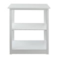 thumbnail image 1 of Adams 3-Shelf Bookcase with Concealed Sliding Track, Concealment Furniture - White, 1 of 1