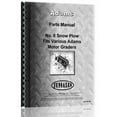 thumbnail image 1 of Adams 550 Motor Grader #6 Snow Plow Attachment Parts Manual, 1 of 1