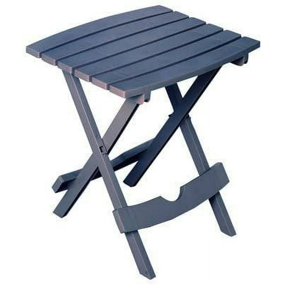 Adams 8510-94-3934 Quik Fold Patio Side Table, Resin, Bluestone - Quantity 4