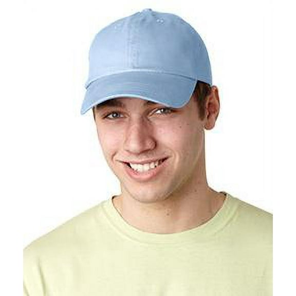Adams ACEB101 Brushed Cotton Six-Panel Twill Cap - Baby Blue
