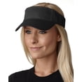thumbnail image 1 of Adams Ace Vat-Dyed Twill Visor (AC101) Black, OS, 1 of 3