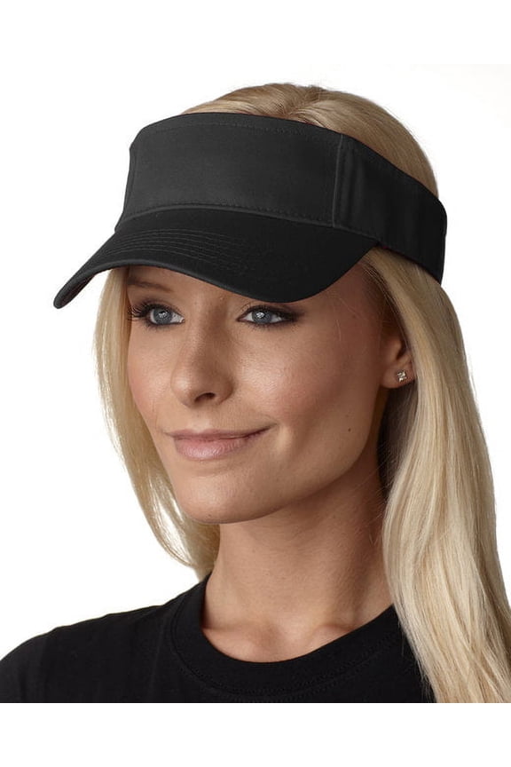 Adams Ace Vat-Dyed Twill Visor (AC101) Black, OS
