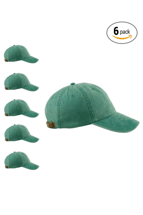 Ad969 Optimum Pigment Dyed-Cap, Pack Of 6