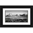 thumbnail image 1 of Adams, Ansel 14x9 Black Ornate Wood Framed with Double Matting Museum Art Print Titled - Mt. Moran and Jackson Lake from Signal Hill, Grand Teton National Park, Wyoming, 1941, 1 of 4