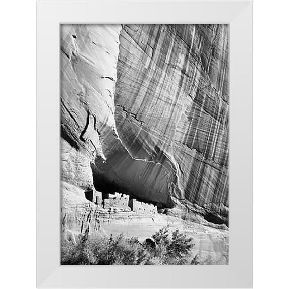Adams, Ansel 18x24 White Modern Wood Framed Museum Art Print Titled - White House Ruin in Canyon de Chelly National Monument, Arizona, 1941
