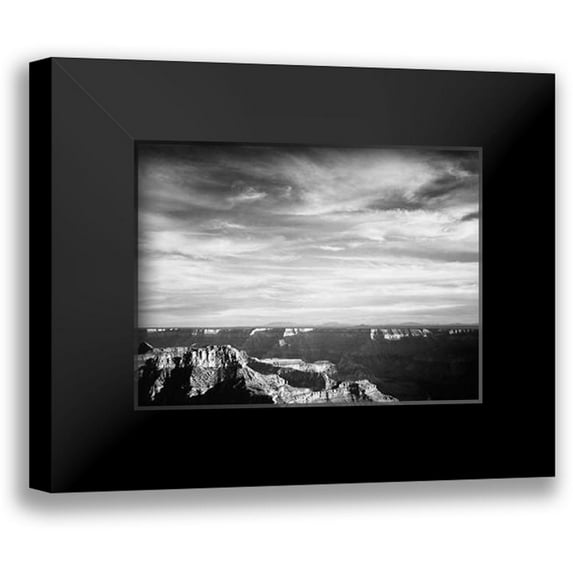 Adams, Ansel 24x19 Black Modern Framed Museum Art Print Titled - Grand Canyon from North Rim - National Parks and Monuments, 1940