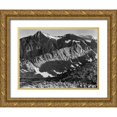 thumbnail image 1 of Adams, Ansel 24x19 Gold Ornate Wood Framed with Double Matting Museum Art Print Titled - Peak above Woody Lake, Kings River Canyon,  proposed as a national park, California, 1936, 1 of 4