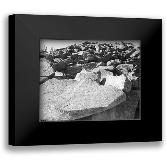Adams, Ansel 24x20 Black Modern Framed Museum Art Print Titled - Moraine, Rocky Mountain National Park, Colorado, ca. 1941-1942