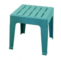 Adams Big Easy Indoor Multicolor Square Resin End Table, Teal