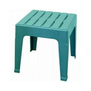 Adams Big Easy Teal 18.9 In. Square Resin Stackable Side Table 258367