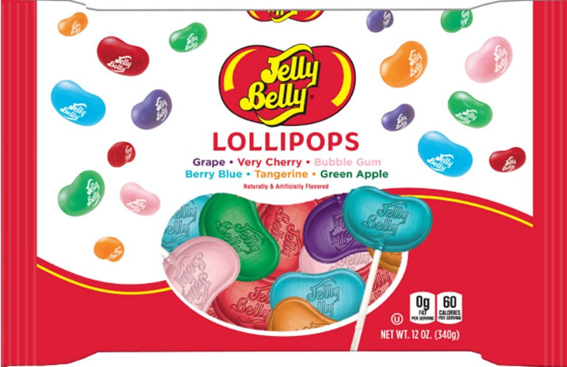 Adams & Brooks Jelly Belly Lollipop, Assorted Flavors, 20 (12 Ounce