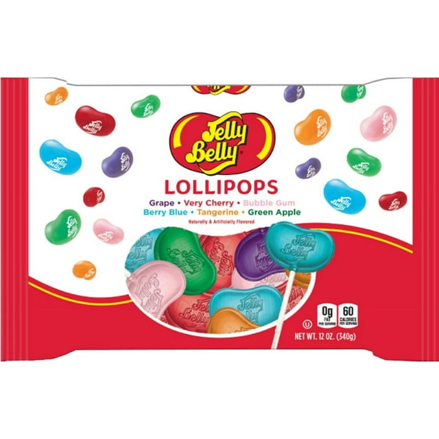 Adams & Brooks Jelly Belly Lollipop, Assorted Flavors, 20 (12 Ounce