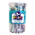 thumbnail image 1 of Adams & Brooks Turquoise & White Blue Raspberry Mini Unicorn Pop - 24 Count Tub, 1 of 1
