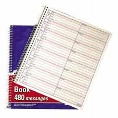 Adams Business Forms Voice Mail Log Book- 480 Messages- 7in.x8in.
