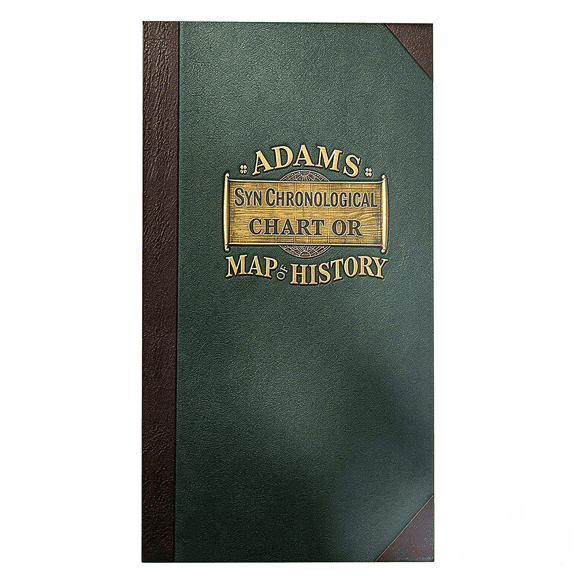 Adams Map of History, Adams History Chart Synchronological Map, Thin Double-Sided Printing, bldnkj