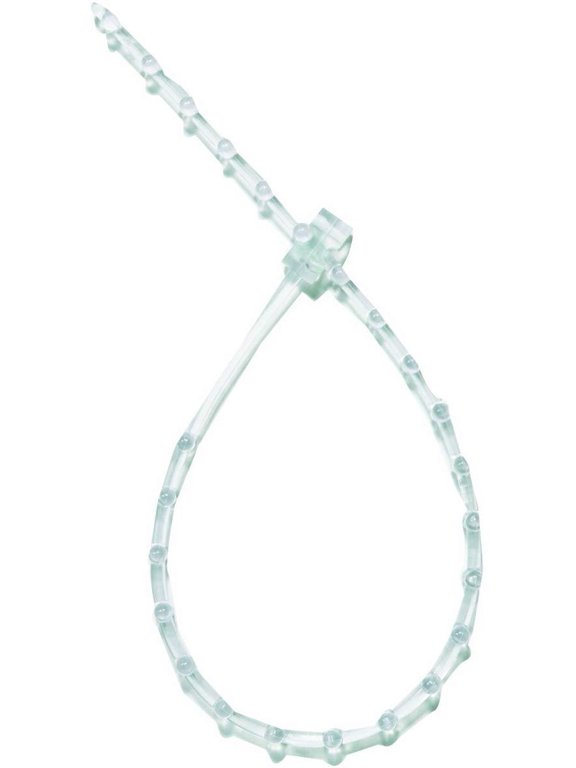 Tie-It-All Christmas Cable Ties, Clear - Durable, Reusable - 10 Pack