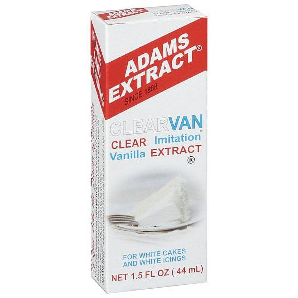 Adams Extract: Clearvan Imitation Vanilla Extract, 1.5 Fl Oz