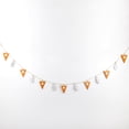 thumbnail image 1 of Adams & Co. Fall Decor - Wood Pumpkin Pie Spice Slice White Leaf Garland, 1 of 1