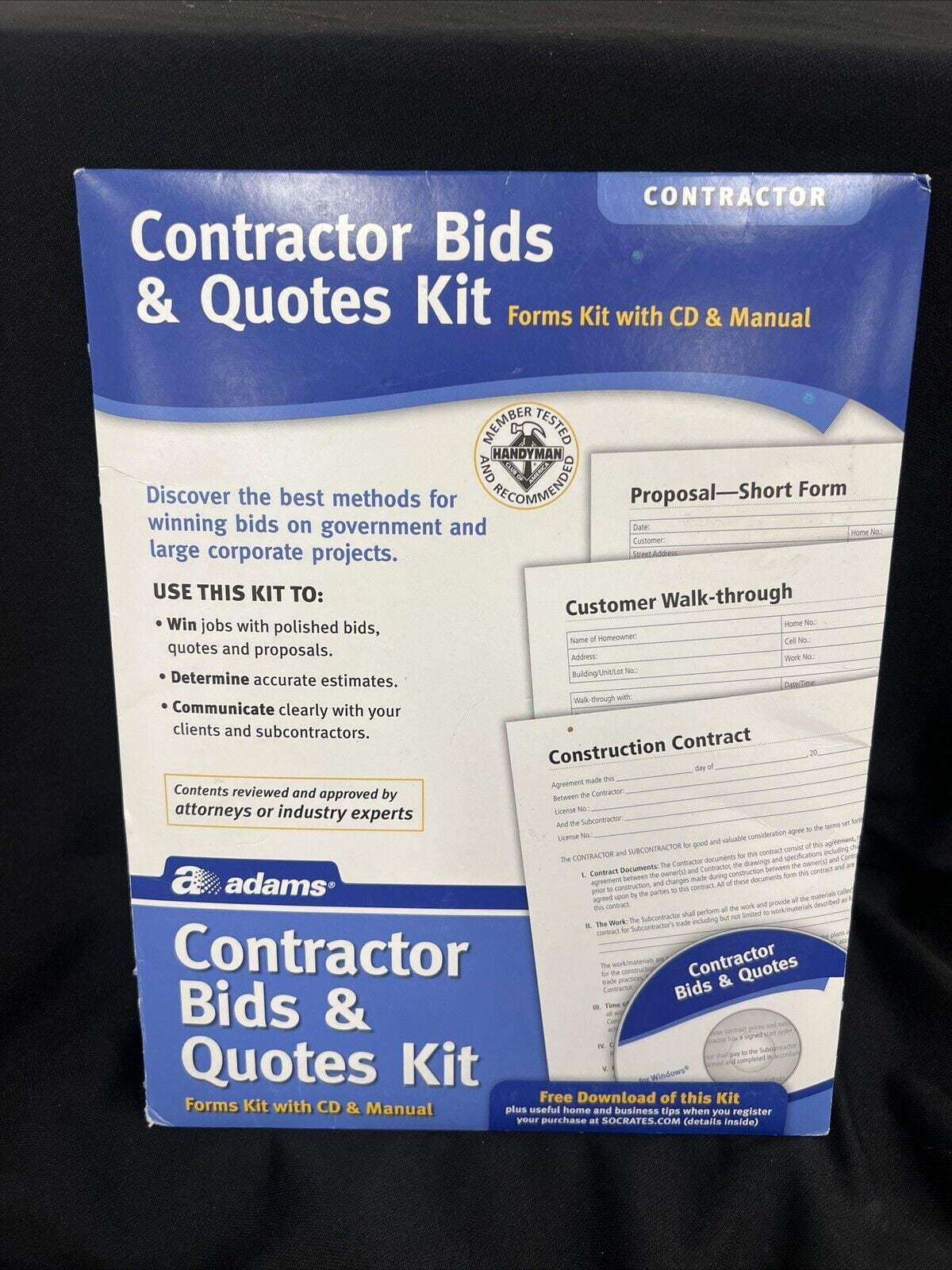Adams® Contractor Bids And Quotes - Walmart.com