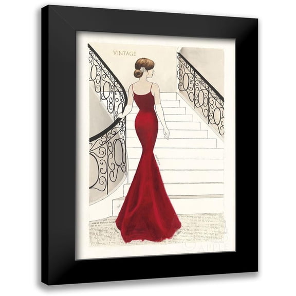 Adams, Emily 11x14 Black Modern Framed Museum Art Print Titled - La Belle Rouge Original