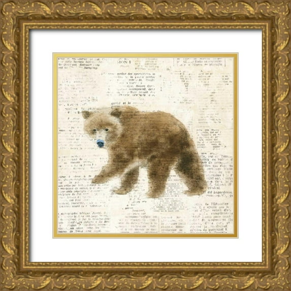 Adams, Emily 12x12 Gold Ornate Wood Framed with Double Matting Museum Art Print Titled - Into the Woods VI no Border