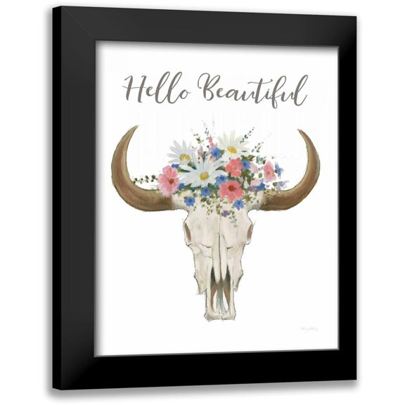 Adams, Emily 12x14 Black Modern Framed Museum Art Print Titled - Bohemian Rising II Beautiful