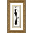 thumbnail image 1 of Adams, Emily 13x32 Gold Ornate Wood Framed with Double Matting Museum Art Print Titled - Elegance II, 1 of 4