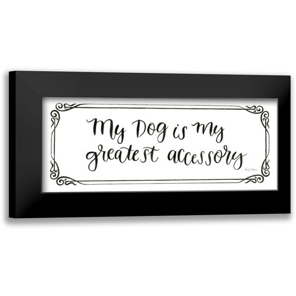 Adams, Emily 14x8 Black Modern Framed Museum Art Print Titled - Furry Fashion Friends VII