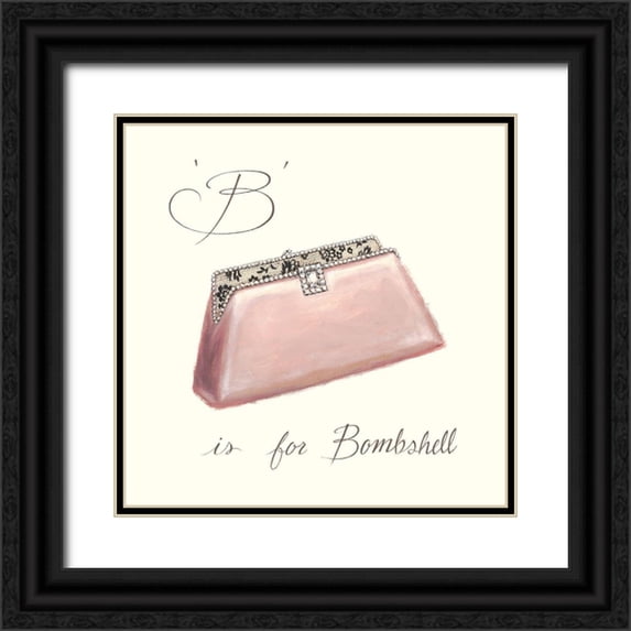 Adams, Emily 15x15 Black Ornate Wood Framed with Double Matting Museum Art Print Titled - BEJEWELLED