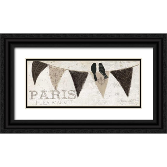 Adams, Emily 18x10 Black Ornate Wood Framed with Double Matting Museum Art Print Titled - French Flea Market III