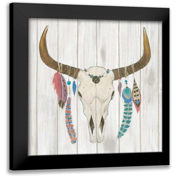 Adams, Emily 20x20 Black Modern Framed Museum Art Print Titled - Bohemian Rising I no Border