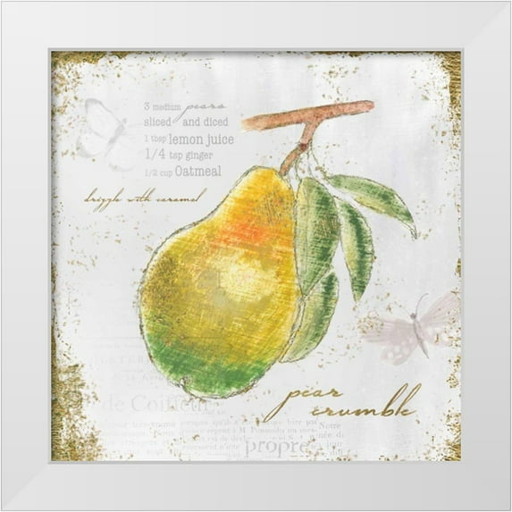Adams, Emily 20x20 White Modern Wood Framed Museum Art Print Titled - Garden Treasures III