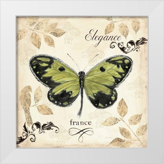 Adams, Emily 20x20 White Modern Wood Framed Museum Art Print Titled - Natures Gem IV