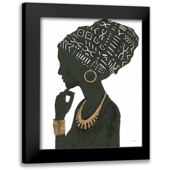Adams, Emily 20x24 Black Modern Framed Museum Art Print Titled - Graceful Majesty II
