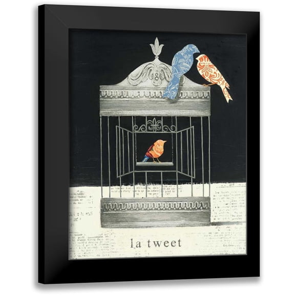 Adams, Emily 20x24 Black Modern Framed Museum Art Print Titled - La Tweet